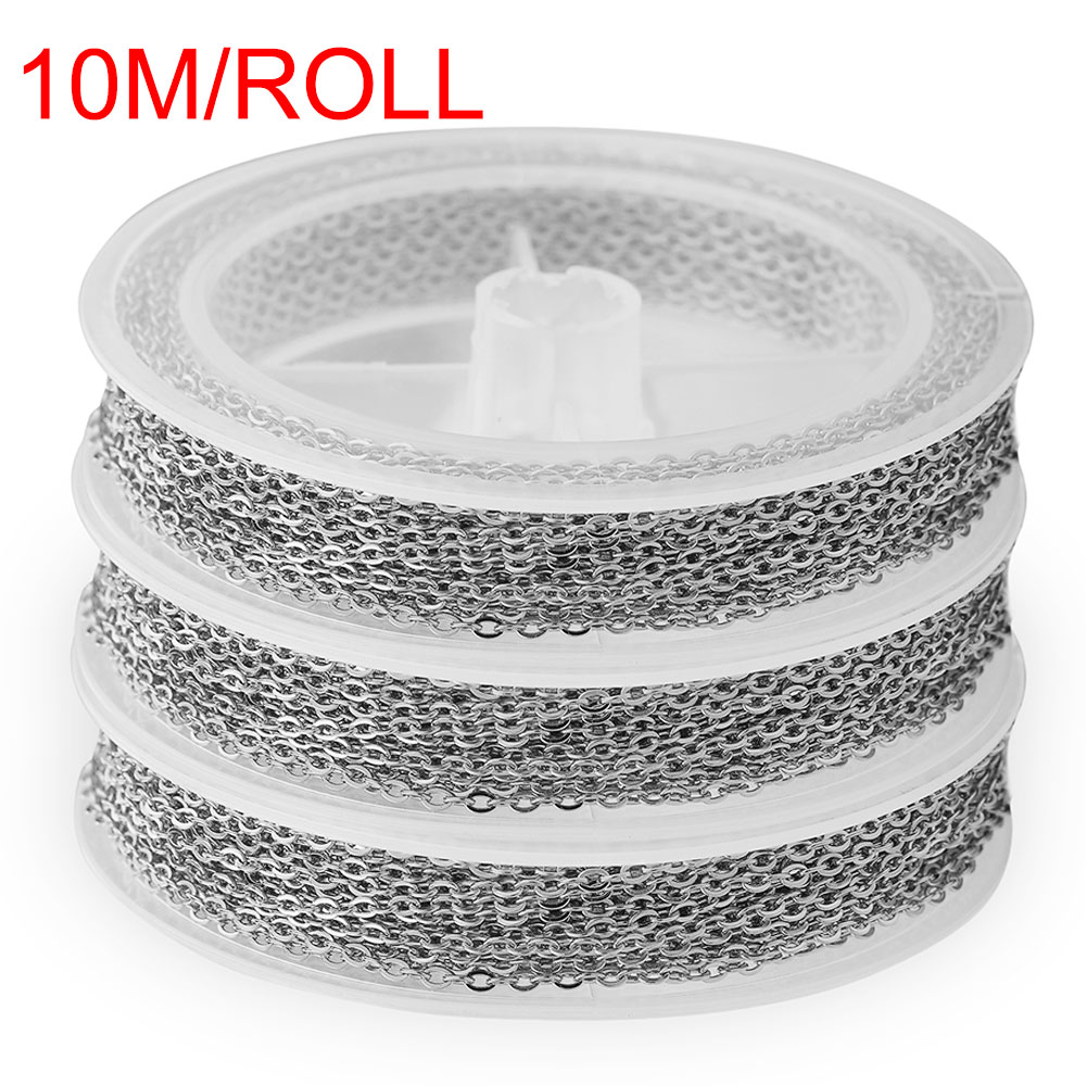 Chain Roll Cable - 10 m/rol geen vervaging roestvrijstalen kabelkettingen