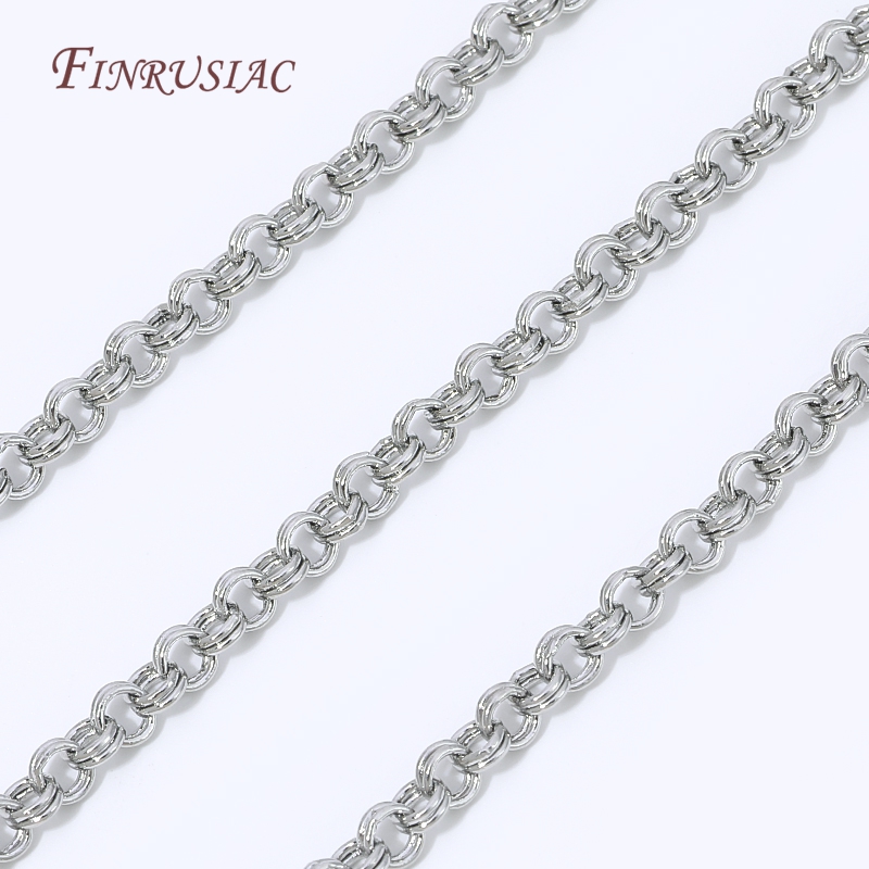 Chain Roll Cable - 18K verguld messing O-schakelketting rol anti-aanslag