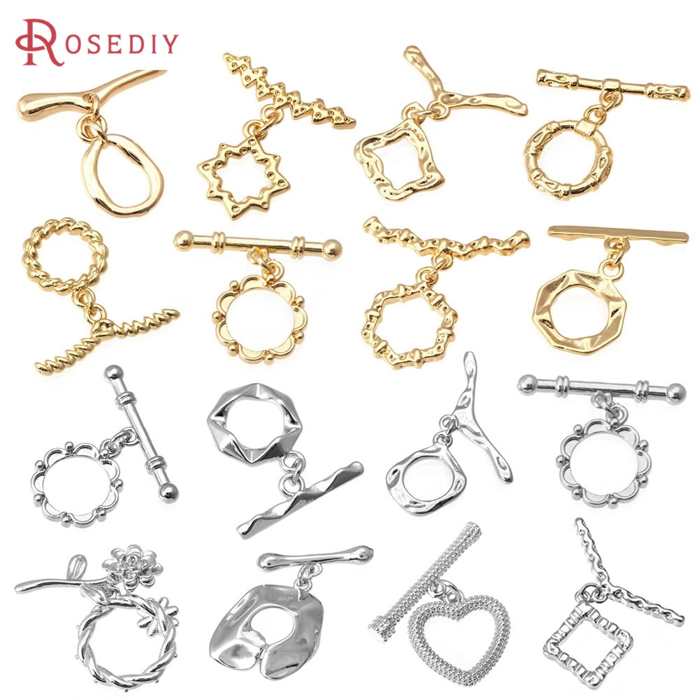Jewelry Making Pieces - 6 Sets 18 K Goud Kleur