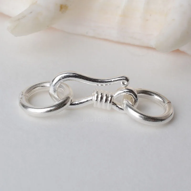 Jewelry Making Silver - Sterling zilveren S haak- en oogvissluiting