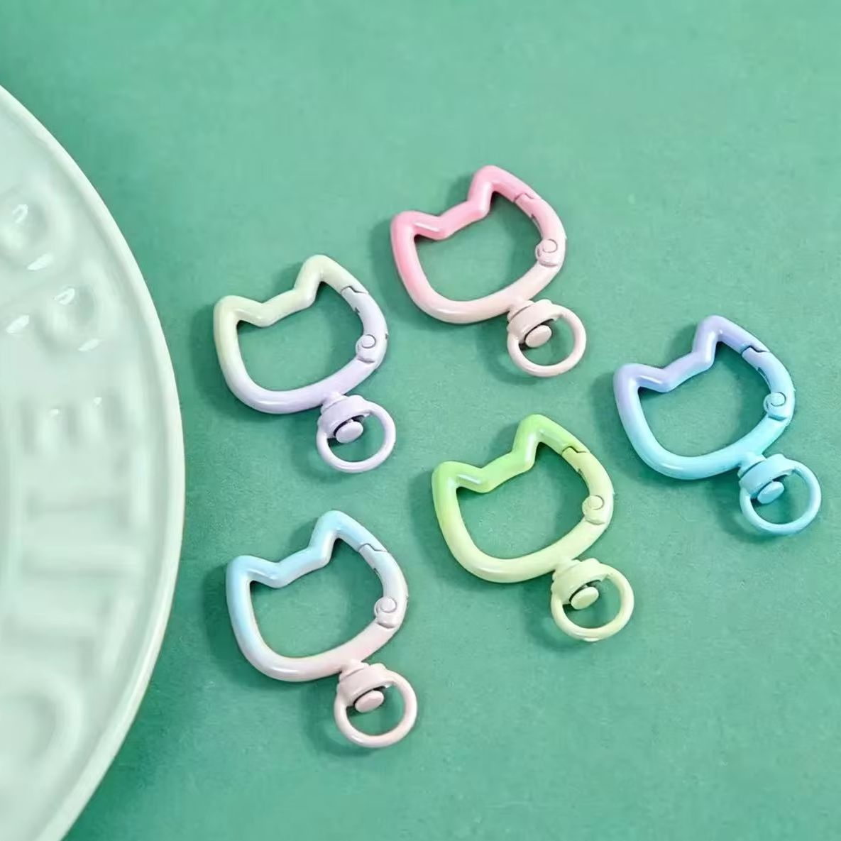 Jewelry Making Ideas - 5-10PCS Gradiënt Leuke Kat Sluiting Openbare