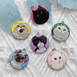 10 stuks cartoon dier kat emai - Jewelry Making Party recensie en prijs