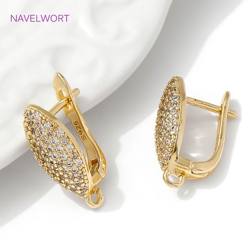 18K vergulde messing oorhaakje - Jewelry Making Pieces recensie en prijs