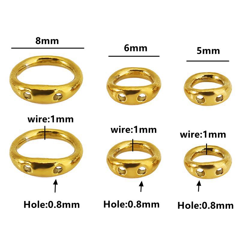 30 stuks 5/6/8mm RVS kralenben - Jewelry Making Pieces recensie en prijs