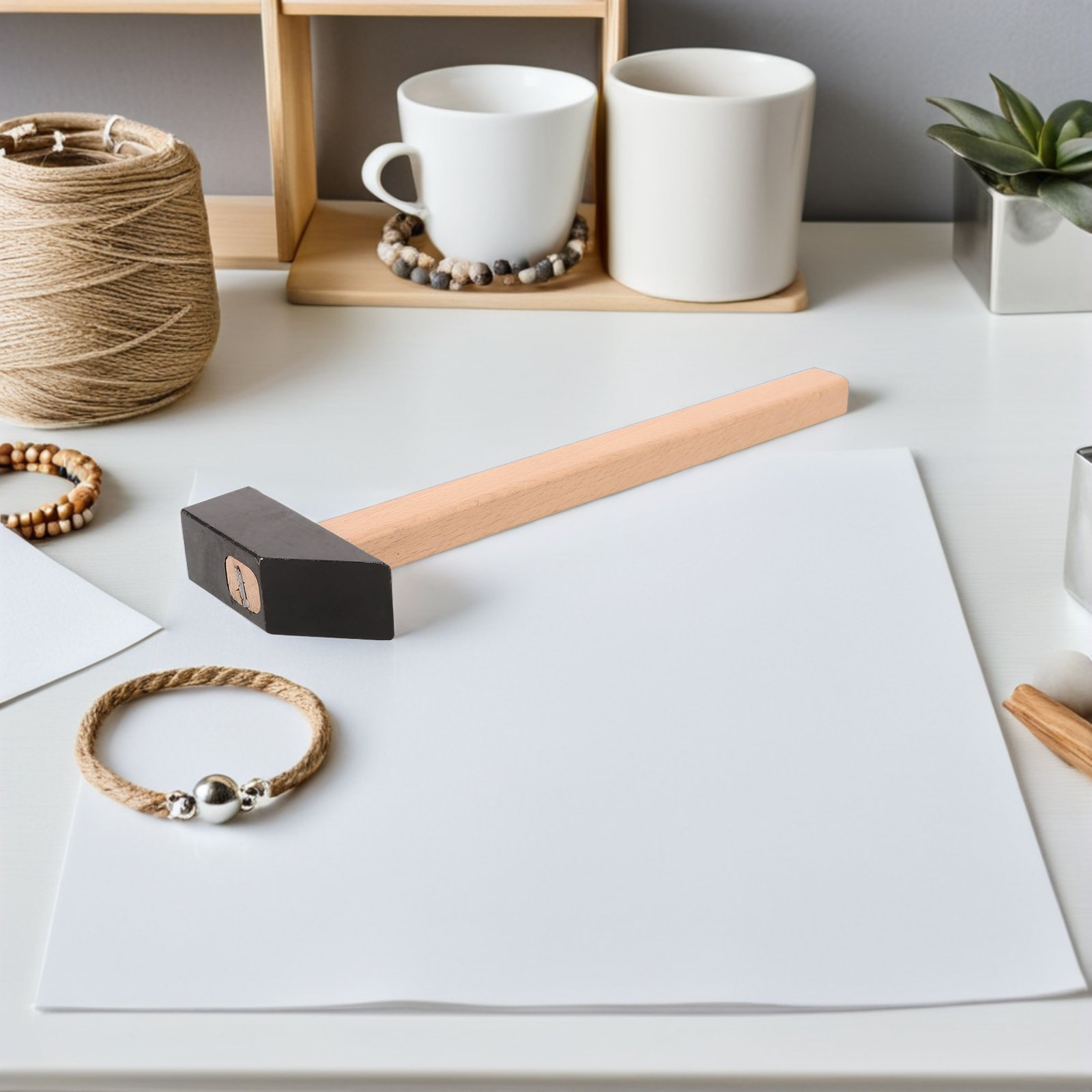 Sieradenhamer met vierkante ko - Jewelry Making Rivets recensie en prijs