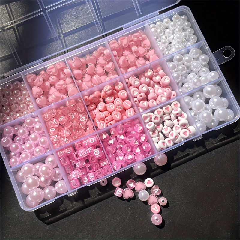 10-delige roze alfabetdoos, ac - Jewelry Making Tutorials recensie en prijs