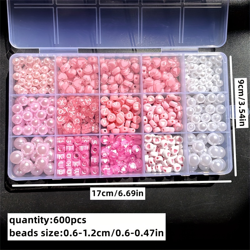 10-delige roze alfabetdoos, ac - Jewelry Making Tutorials recensie en prijs