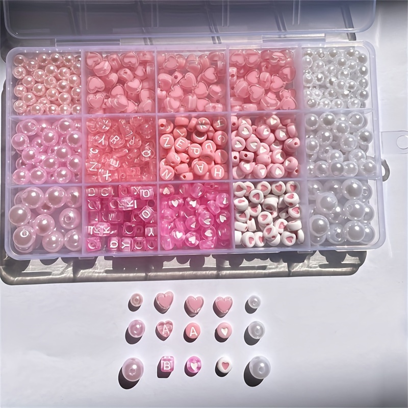 10-delige roze alfabetdoos, ac - Jewelry Making Tutorials recensie en prijs