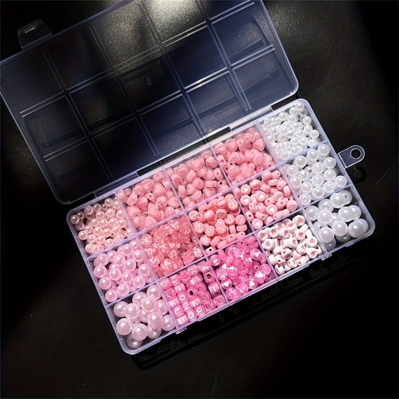 10-delige roze alfabetdoos, ac - Jewelry Making Tutorials recensie en prijs