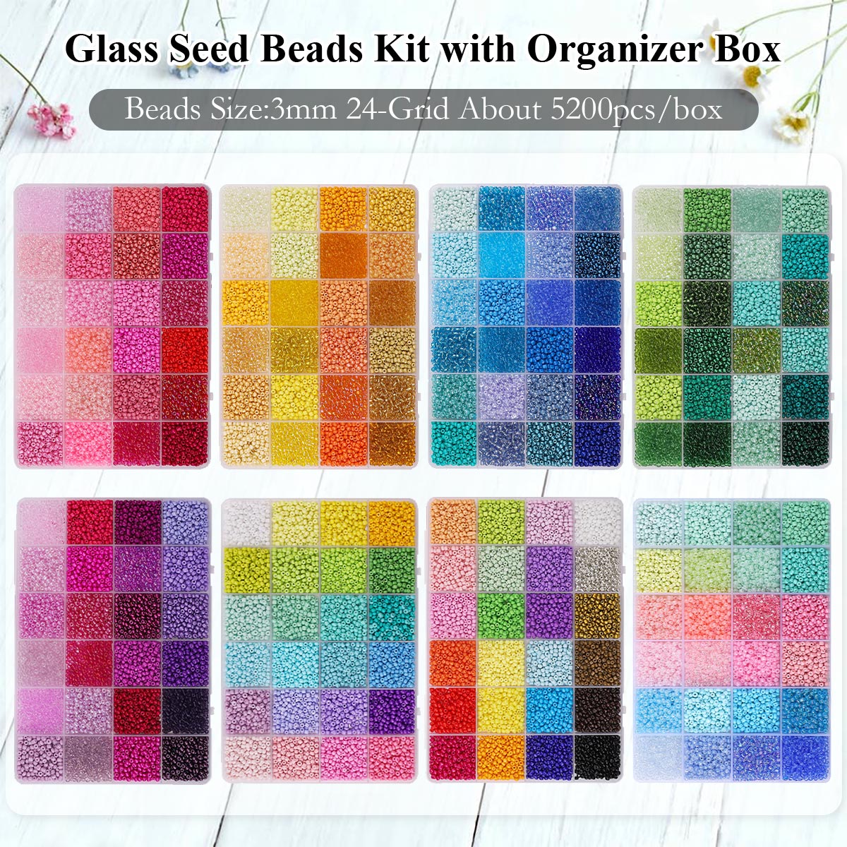 5200 stuks 3mm glazen seed bea - Jewelry Making Tutorials recensie en prijs