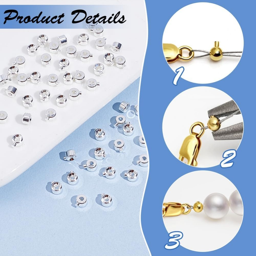 60 STKS Messing Knijpkralen 92 - Jewelry Making Silver recensie en prijs
