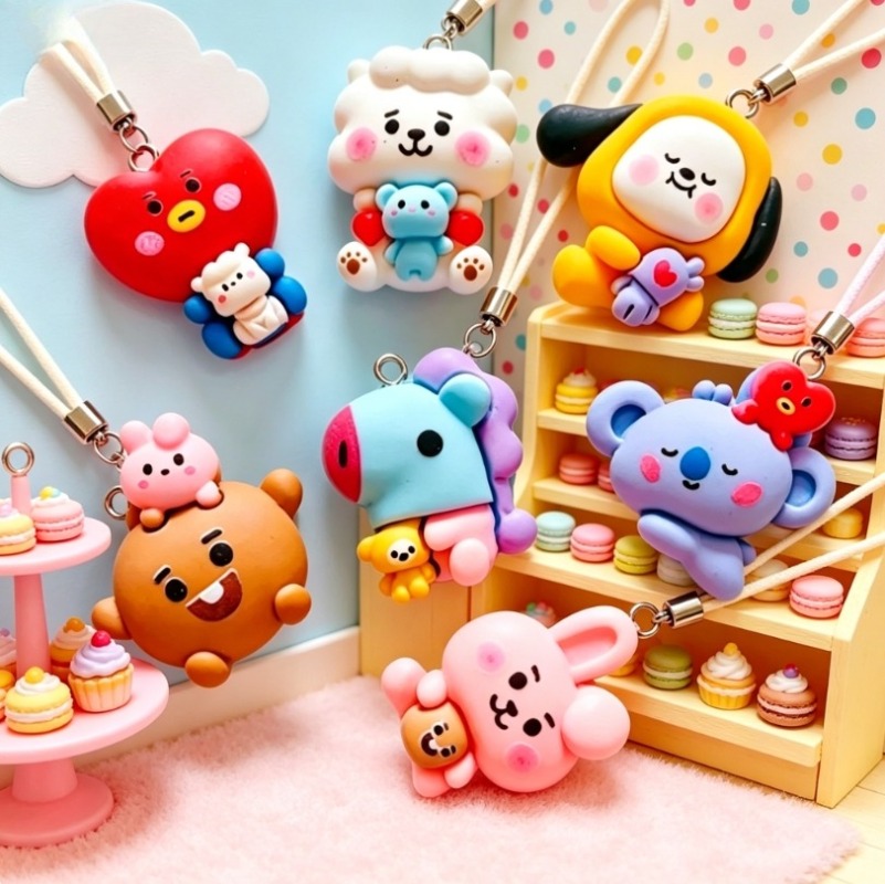 7 stks BT21 Hars Cartoon Charm - Jewelry Making Ideas recensie en prijs