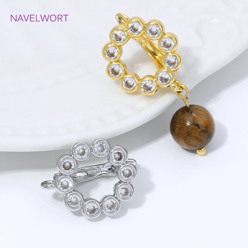 18K vergulde waaier-vormige bl - Jewelry Making Pieces recensie en prijs