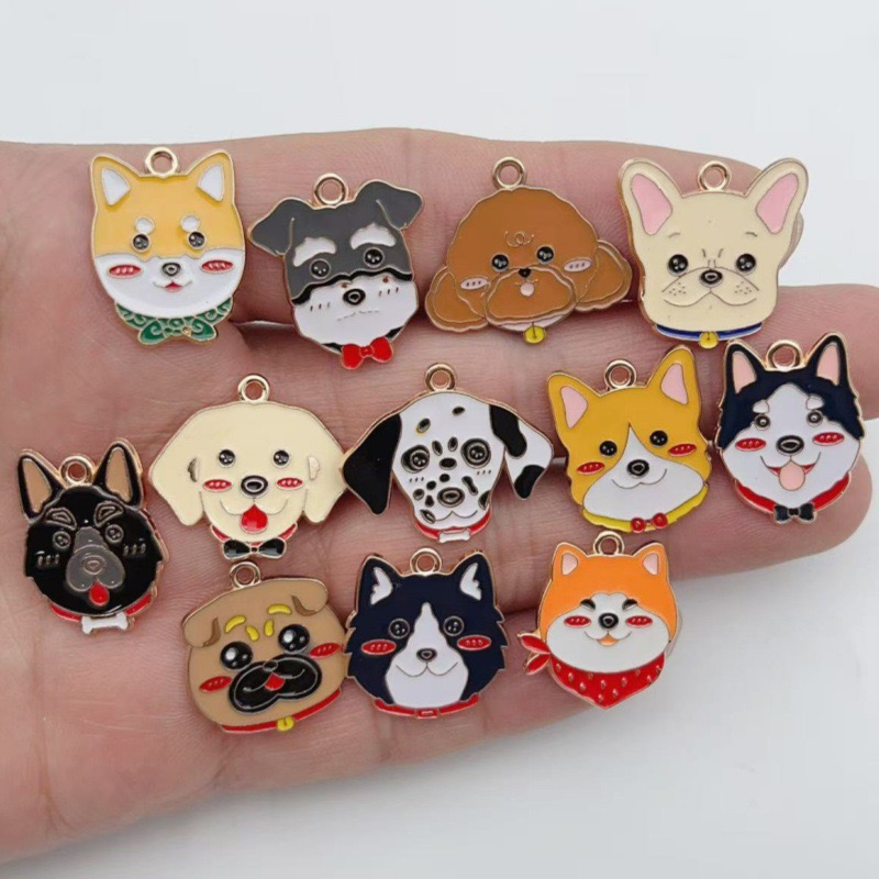 12 stuks cartoon huisdier gevl - Jewelry Making Party recensie en prijs