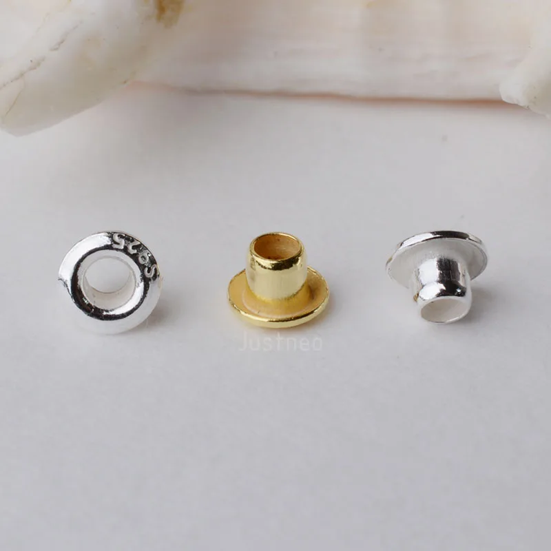 925 sterling zilveren doorvoer - Jewelry Making Rivets recensie en prijs