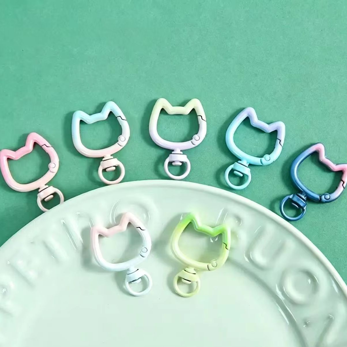 5-10PCS Gradiënt Leuke Kat Slu - Jewelry Making Ideas recensie en prijs